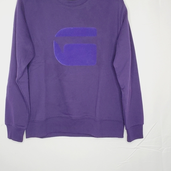 G-Star Raw Men's Logo Sweater Med Oversized Long Sleeve Graphic Sweatshirt NEW - Picture 4 of 13